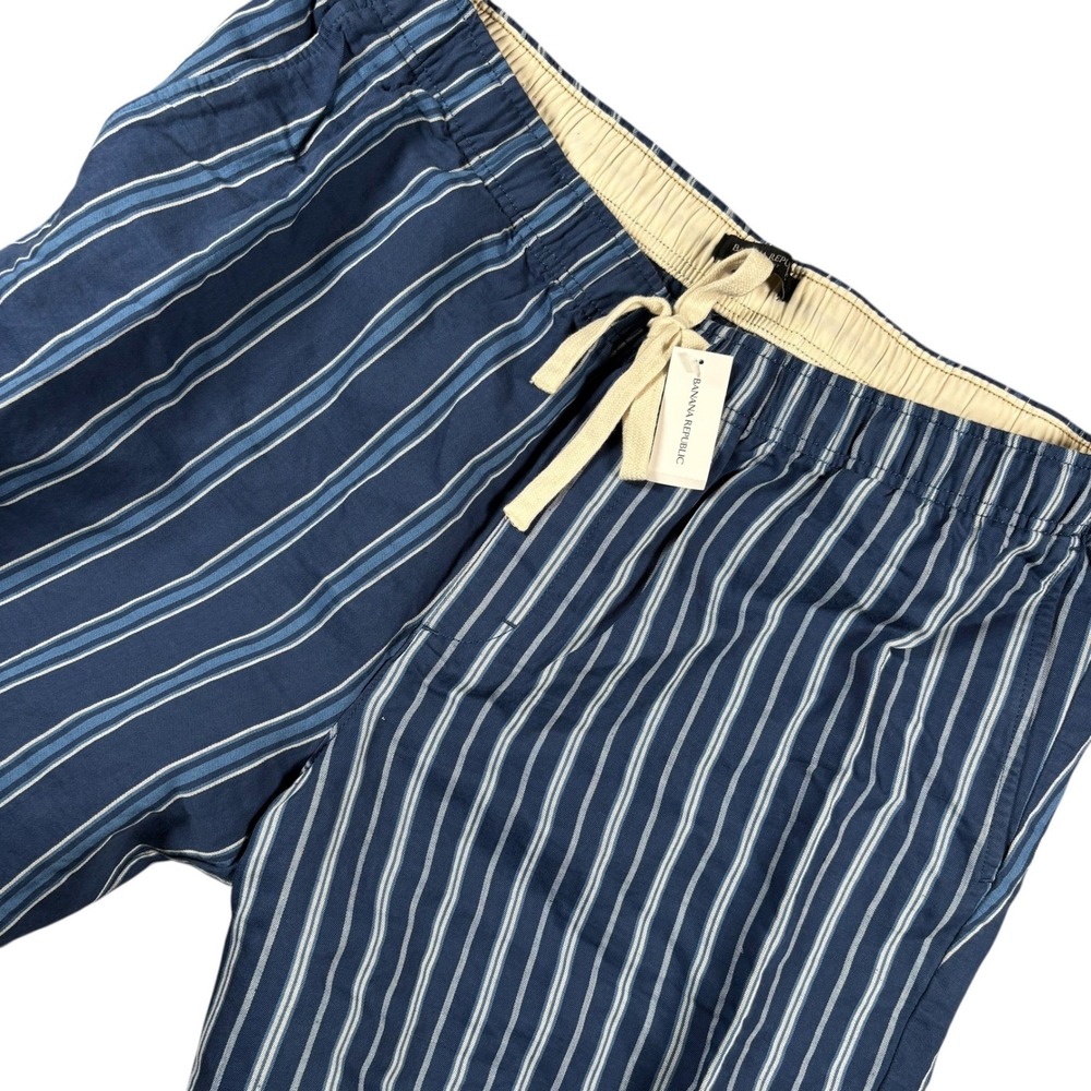 NWT Banana Republic Men Striped Linen Shorts XL Vacation Classic Ombra Old Money